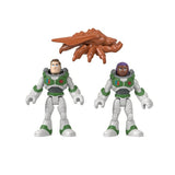 Bundle of 2 |Imaginext Disney Pixar Action Figure 2-Pack (Buzz Lightyear & Alisha Hawthorne + Zurg & Zyclops)