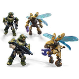 Bundle of 2 |Mega Construx Halo (Spartans Vs Skirmishers & UNSC Marine Defense) Construction Action Figure Sets