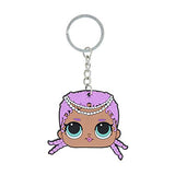 Bundle of 2 |L.O.L. Surprise! Party Favors - (Bendable Rubber Keychains & Sequin Keychains)