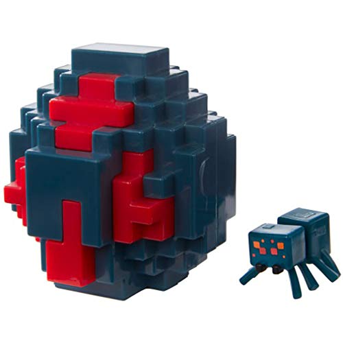 Bundle of 2 - Minecraft Spawn Egg Mini Figure |Zombie Pigman + Cave Spider