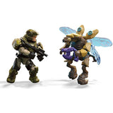 Bundle of 2 |Mega Construx Halo (Spartans Vs Skirmishers & UNSC Marine Defense) Construction Action Figure Sets