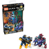 Bundle of 2 |Mega Construx Halo (Spartans Vs Skirmishers & UNSC Marine Defense) Construction Action Figure Sets