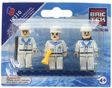 Bundle of 2 |Brictek Mini-Figurines (3 pcs Navy & 3 pcs Castle Sets)