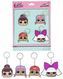 Bundle of 2 |L.O.L. Surprise! Party Favors - (Bendable Rubber Keychains & Sequin Keychains)