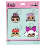 Bundle of 2 |L.O.L. Surprise! Party Favors - (Bendable Rubber Keychains & Sequin Keychains)