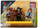 Bundle of 2 |Brictek Mini-Figurines (3 pcs Fire Bridgade & 3 pcs Castle Sets)