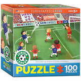 Bundle of 2 |EuroGraphics Soccer Junior League 60 Piece Puzzle (Small Box) + Smart Puzzle Glue Sheets