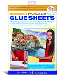 Bundle of 2 |EuroGraphics Soccer Stars Go Girls Go! Puzzle (100-Piece) + Smart Puzzle Glue Sheets