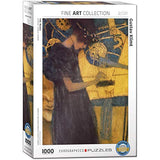 Bundle of 2 |EuroGraphics Die Musik by Gustav Klimt Puzzle (1000-Piece) + Smart Puzzle Glue Sheets