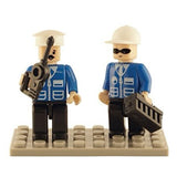 Brictek Building Construction Sets Big Police Station + Free 2pcs Police Figurine Set