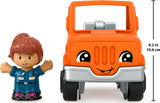 Fisher-Price Little People Toddler Toy Help and Go Tow Truck and Character Figure for Preschool Play Ages 1+ Years