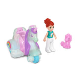 Polly Pocket Unicorn Scooter Play Set for Girls Ages 4 and Up