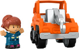 Fisher-Price Little People Toddler Toy Help and Go Tow Truck and Character Figure for Preschool Play Ages 1+ Years