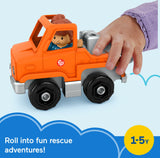 Fisher-Price Little People Toddler Toy Help and Go Tow Truck and Character Figure for Preschool Play Ages 1+ Years