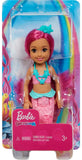 Barbie Dreamtopia Chelsea Mermaid Doll with Pink Hair & Tail, Tiara Accessory, Small Doll Bends At Waist 6.5INCHES