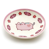 Pusheen by Our Name is Mud Pusheen Purple Trinket Tray Stoneware Dish, 4 Inches