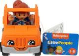 Fisher-Price Little People Toddler Toy Help and Go Tow Truck and Character Figure for Preschool Play Ages 1+ Years