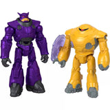 Bundle of 2 |Imaginext Disney Pixar Action Figure 2-Pack (Buzz Lightyear & Alisha Hawthorne + Zurg & Zyclops)