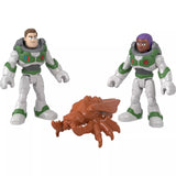 Bundle of 2 |Imaginext Disney Pixar Action Figure 2-Pack (Darby Steel & ZAP Patrol + Buzz Lightyear & Alisha Hawthorne)