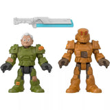 Bundle of 2| Imaginext Disney Pixar Action Figure 2-Pack (Darby Steel & ZAP Patrol + Buzz Lightyear & Sox)