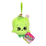 Bundle of 5 |Shopkins Clip On Plush - Apple Blossom, Kooky Cookie, De'lish Donut, Melonie Pips & Strawberry Kiss