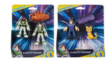 Bundle of 2 |Imaginext Disney Pixar Action Figure 2-Pack (Buzz Lightyear & Sox) + Buzz Lightyear & Alisha Hawthorne)