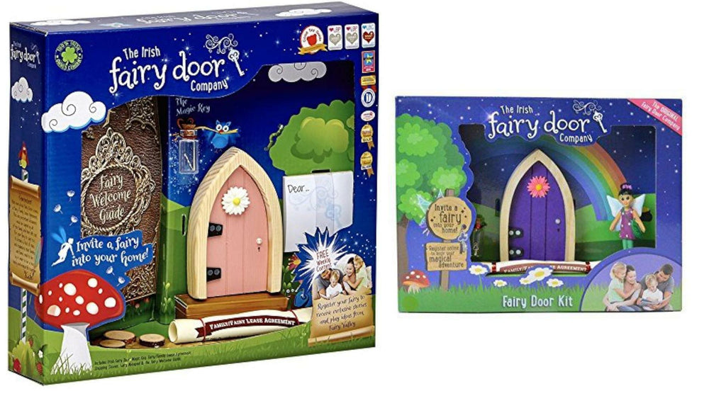 Bundles of 2 |Magical Irish Fairy Pink Arch Door & Welcome Kit Purple |by The Irish Fairy Door Company