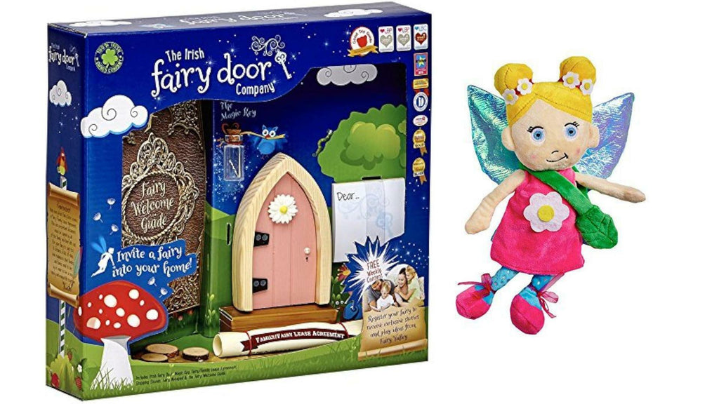 Bundles of 2 |Magical Irish Fairy Pink Arch Door & Plush Soft Toy Layla Belle |by The Irish Fairy Door Company