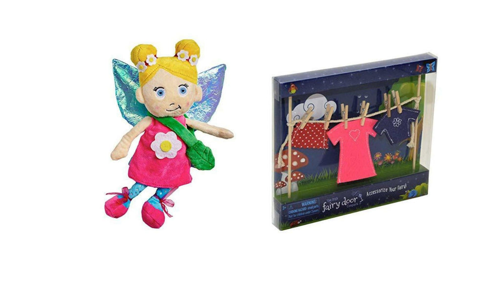 Bundles of 2 |Magical Irish Fairy Plush Soft Toy Layla Belle & Female Clothes |by The Irish Fairy Door Company