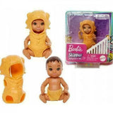 Barbie Skipper Baby Doll w/Removable Yellow-Colored Puppy Dog Onesie Costume & Diaper