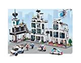 Brictek Building Construction Sets Police Academy Building Kit + Free 2pcs Police Figurine Set