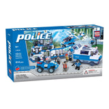 Brictek Building Construction Sets Big Police Station + Free 2pcs Police Figurine Set