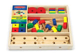 Melissa & Doug Wooden Construction Building Set in a Box (48pc)