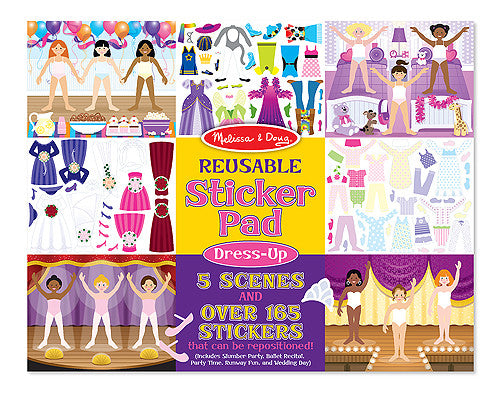 Melissa & Doug Reusable Sticker Pad - Dress-Up 4198