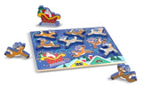 Melissa & Doug Santa's Sleigh Chunky Puzzle