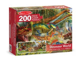 Melissa And Doug Dinosaur World Jumbo Floor Puzzle 200pc