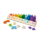 Toddler Melissa & Doug Counting Shape Stacker