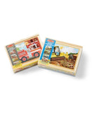 Vehicles and Construction Wood Puzzle 96pc