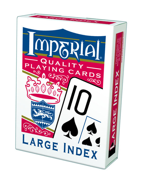 Imperial® Large Index Playing Cards Red /  Blue Deck 1451