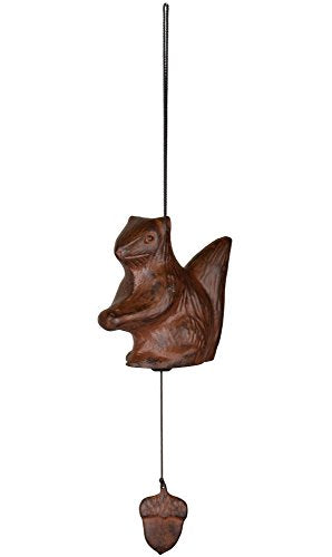 Woodstock Chimes WOODCSQ Woodstock Habitats Nutty Squirrel Windbell