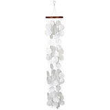 Woodstock Chimes CWRB Woodstock Capiz Waterfall Wind Chime, White