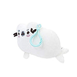 GUND Pusheen Pusheenimal Seal Plush Stuffed Animal Backpack Clip, White, 5"