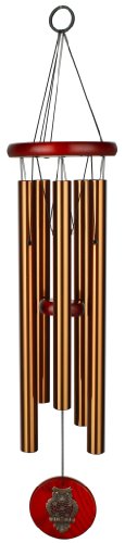 Woodstock Chimes HCBRO The Original Guaranteed Musically Tuned Chime Habitats-Owl, 26", Bronze