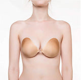 NuBra Seamless Push Up Adhesive Bra with Molded Pads and Cleanser, Tan, Cup A