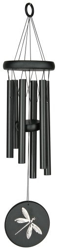 Woodstock Chimes Signature Habitats Chime, Black Dragonfly