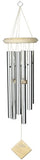 Woodstock Chimes DCW27 The Original Guaranteed Musically Tuned Pluto Chime, 21", White Wash