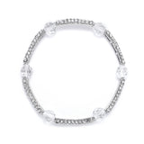 Genuine Crystal Wedding or Prom Stretch Bracelet 3425B-CR