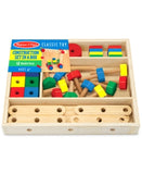 Melissa & Doug Wooden Construction Building Set in a Box (48pc)