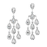 Dramatic Crystal Rhinestone Chandelier Earrings 3680E