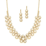 Rhinestone Necklace Set with Daisies 3805S